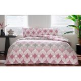 Taç Flanel Nevresim Takımı Begona Gül Kurusu Çift Kişilik - 200 x 220 cm