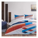 Taç Flanel Pazen Çift Kişilik Nevresim Takımı Freya Mavi - 200 x 220 cm - Gri - Mavi