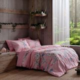Taç Fleur Pembe Ranforce Çift Kişilik Nevresim Takımı