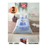 Taç Frozen Diamond Disney Tek kişili Nevresim Takımı