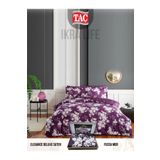 Taç Fussa mor Deluxe Yeşil Saten Cift kişilik Nevresim Takımı