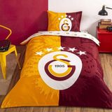 Taç Galatasaray 5. Yıldız Tek Kişilik Lisanslı Nevresim Takımı - Renkli