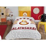 Taç Galatasaray Lisanslı 5 Yıldız Logo Pamuklu Pike Takımı - Renkli - 160 X 230 CM