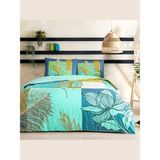 Taç Genç Modası Nevresim Takımı Monstera Mint Tek Kişilik - 160 x 220 cm