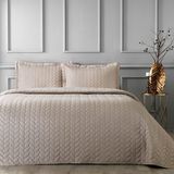 Taç Glory Tek Kişilik Yatak Örtüsü Camel Modern Tema Micropolyester Kumaş Dokuması - Kahverengi - 180 x 250 cm