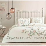 Taç Glow Ranforce Pamuklu Çift Kişilik Nevresim Takımı Materna Pudra - 200 x 220 cm