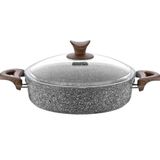 Taç Granit Plus Gri 26 cm Karnıyarık Tencere