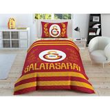 Taç GS Store Lis.Brf Comp Set 1000046481 Tek Kişilik Nevresim Takımı 160 x 220 cm Sarı Kırmızı Desenli - Sarı - Kırmızı