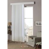 Taç Güneşlik Perde Saten Kumaş Ekstraforlu Düz Dikiş - Kırık Beyaz - 100 x 150 cm