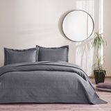Taç Harlow Çift Kişilik Yatak Örtüsü Takımı Antrasit - 260 x 250 cm