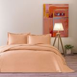 Taç Harlow Çift Kişilik Yatak Örtüsü Takımı Somon - 260 x 250 cm