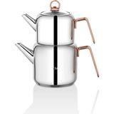 Taç Hera Çaydanlık Takımı Bakır - Inox