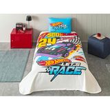 TAÇ Hot Wheels Fast Standart Pamuk Nevresim Takımı, Mavi, Tek Kişilik