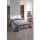 Taç Kristal Blankent Çift Kişilik Battaniye 220x240- Antrasit