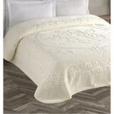 Taç Kristal Krem Çift Kişilik Battaniye - Açık Krem - 220 x 240 cm