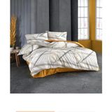 Taç Kristal Ranforce Prizma Çift Kişilik Nevresim Takımı - Sarı - 200 x 220 cm