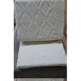 Taç Kristal Tek Kişilik Kalın Kabartma Emboss Battaniye - 160 x 220 cm - Açık Krem