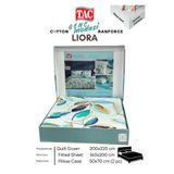 Taç LIORA Yesil Ranforce Genc modasi Cift Kişilik Nevresim Takım 200x220 cm