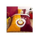 Taç Lisanslı %100 Pamuk Çarşafı Lastikli Tek Kişilik Nevresim Takımı Galatasaray 5. Yıldız