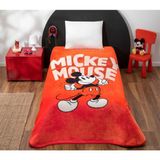 Taç Lisanslı Battaniye Mickey Mouse Classic Red Tek Kişilik - 160 x 220 cm - Kırmızı