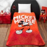 Taç Lisanslı Battaniye Mickey Mouse Classic Red Tek Kişilik
