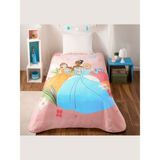 Taç Lisanslı Battaniye Princesses Fun Together Tek Kişilik - 160 x 220 cm - Renkli