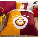 Taç Lisanslı Beş Yıldız Galatasaray Tek Kişilik Nevresim Takımı - Sarı - Kırmızı - 160 x 220 cm