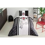 Taç Lisanslı Beşiktaş 1903 Glow Düz Pamuk Nevresim Takımı, Çok Renkli, Tek Kişilik