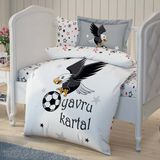 Taç Lisanslı Beşiktaş Kartal Baby Bebek Nevresim Takımı - 100 x 150 cm - Beyaz