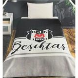 Taç Lisanslı Beşiktaş Klasik Tek Kişilik Battaniye 160 X 220