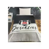 Taç Lisanslı Beşiktaş Klasik Tek Kişilik Battaniye
