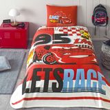 Taç Lisanslı Disney Cars Adventure Tek Kişilik Pamuk Pike Takımı - Renkli
