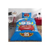 Taç Lisanslı Disney Cars Let'S Race Tek Kişilik Pamuklu Nevresim Takımı
