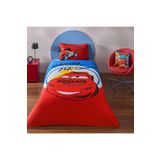 Taç Lisanslı Disney Cars Mcqueen (100 X 200 LASTİKLİ ÇARŞAF) Pamuk Nevresim Takımı