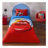 Taç Lisanslı Disney Cars Mcqueen Tek Kişilik Pamuk Nevresim Takımı