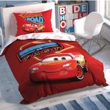 Taç Lisanslı Disney Cars Shiny Road Tek Kişilik Nevresim Takımı - 140 x 220 cm - Koyu Mavi - Kırmızı