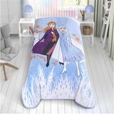 Taç Lisanslı Disney Frozen 2 Windy Battaniye - 120 x 180 cm - Açık Kahverengi