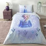 Taç Lisanslı Disney Frozen Diamond Tek Kişilik 120X200 Lastikli Çarşaflı Pamuk Nevresim Takımı - Renkli - 160 x 220 cm