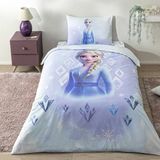 Taç Lisanslı Disney Frozen Diamond Tek Kişilik Pamuk Nevresim Takımı - 160 x 220 cm - Açık Mavi