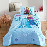 Taç Lisanslı Disney Frozen Flower Power Cpp Tek Kişilik Yatak Örtüsü - 160 x 230 cm - Renkli