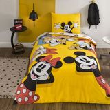 Taç Lisanslı Disney Mickey & Friends Tek Kişilik Pamuk Nevresim Takımı - Renkli - 160 x 220 cm