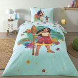 Taç Lisanslı Disney Moana Tek Kişilik Pamuk Nevresim Takımı - 160 x 220 cm - Renkli