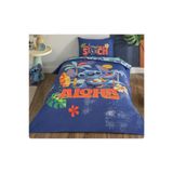 Taç Lisanslı Disney Stitch Aloha Tek Kişilik Pamuk Nevresim Takımı