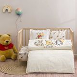 Taç Lisanslı Disney Winnie The Pooh Happy Baby Pamuk Bebek Nevresim Takımı - Renkli - 120 x 180 cm