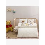Taç Lisanslı Disney Winnie The Pooh Happy Baby Pamuk Bebek Nevresim Takımı