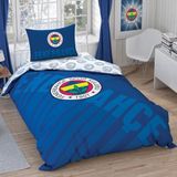 Taç Lisanslı Fb Lacivert Logo Desenli Pamuk Nevresim Takımı, Çok Renkli, Tek Kişilik - 100 x 100 cm