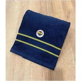 Taç Lisanslı Fenerbahçe Arma Pamuk 70X140 cm Banyo Havlusu Lacivert - 70 x 140 cm