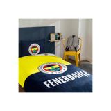 Taç Lisanslı Fenerbahçe Efsane Pamuk Tek Kişilik Nevresim Takımı 120*200cm Lastikli Çarşaf