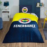 Taç Lisanslı Fenerbahçe Efsane Pamuk Tek Kişilik Nevresim Takımı - Renkli