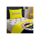 Taç Lisanslı Fenerbahçe Efsane Pamuk Tek Kişilik Nevresim Takımı Sarı